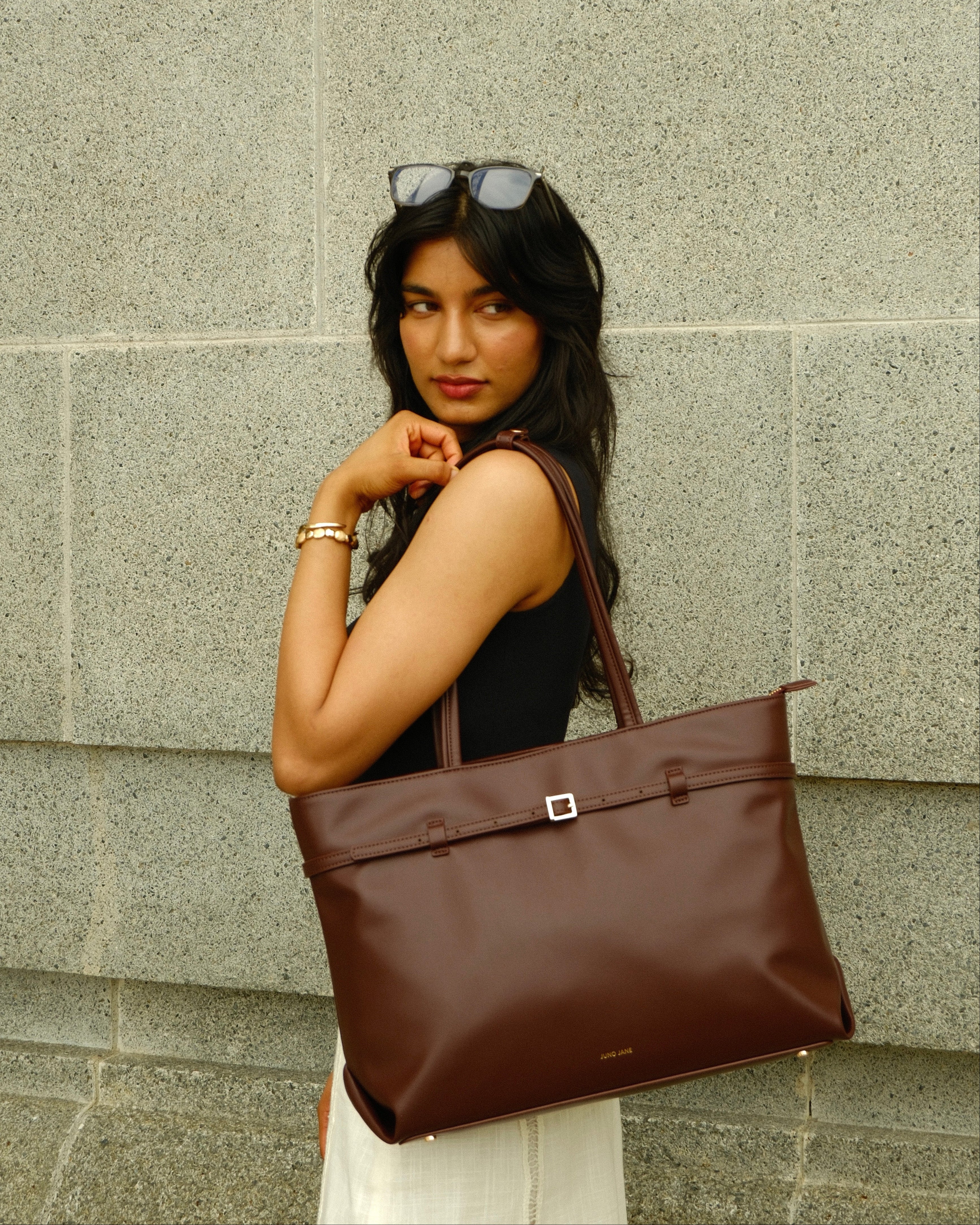 J.J Noa Tote – Weinrot